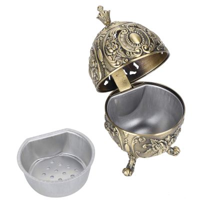 1 Vintage Incense Holder,Incense Burner Holder,Zinc Alloy Material Cone Incense Burner Holder for Home Office Bedroom Decor,Metal Craft Gift,Aromatherapy Ornament,14.2 x 7.6 x 7.6cm / 5.6 x 3 x 3in