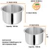 Bartan Hub Aluminium Patila/Bhagona Set of 2 (Dishwasher Safe, 1000 ML, 1500 ML,100% Pure Aluminium Made) view 2