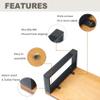 Solid Wooden Step Stool for Adults Seniors Non-Slip, Heavy Duty Bed Steps for High Beds with 500 LBS Capacity, Portable Bedside Step Stool Easy Assembly view 2