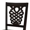 Baxton Studio Gervais Modern and Contemporary Transitional Dark Brown Finished Wood 2-Piece Dining Chair Set view 4