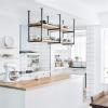 Pot rack Kitchen Wine Rack Ceiling Mount | Pan rack / Hanging Shelf Hanger Organiser Storage Shelving Tray Holder Ceiling Decoration Shelf For bars,restaurants,kitchens, Black ( Size : 1203080cm ) view 4