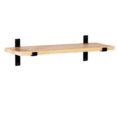 WYFZT Wooden Floating Shelf Picture Ledge Shelf Rustic Metal Wall Mounted Shelf Wood Hanging Organizer Bookshelf Spice Rack for Kitchen Living Home Bedroom (Size : 10020cm)