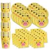 Giraffe Birthday Party Supplies - Jungle Animal Party Supplies - Zoo Animal Party Supplies - Giraffe Themed Party Supplies | Tableware Set Includes Plates, Napkins and Cups | Kit for 16 Set view 1