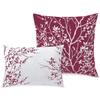 Spirit Linen - Queen Bed in a Bag, 6-Piece Oversized Reversible Bedding with Matching Shams & Bed Skirt, Elegant Home Decor for All Season (Foliage Burgundy/Ivory, Queen) view 3