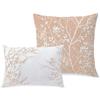 Spirit Linen - King Bed in a Bag, 6-Piece Oversized Reversible Bedding with Matching Shams & Bed Skirt, Elegant Home Decor for All Season (Foliage Taupe/Ivory, King) view 3