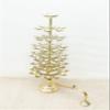 Tangerine Traditional 51-Petal Brass Ganga Aarti Diya | 7-Tier Step Oil Lamp | 20 Inches Tall | Handcrafted Temple Diya for Puja, Aarti, and Festivals view 2