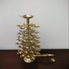 Tangerine Traditional 51-Petal Brass Ganga Aarti Diya | 7-Tier Step Oil Lamp | 20 Inches Tall | Handcrafted Temple Diya for Puja, Aarti, and Festivals view 4