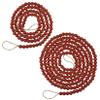 2pcs Wooden Beads Garlands Christmas Tree Wine Red Wood Bead Garlands Fireplace Wall Hanging Decorations for Party Home Decor view 1