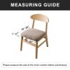 Genina Seat Covers for Dining Room Chair Seat Slipcovers Kitchen Chair Covers (Khaki, 2 Pcs) view 3
