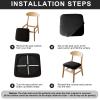 Genina Seat Covers for Dining Room Chair Seat Slipcovers Kitchen Chair Covers (Khaki, 2 Pcs) view 4