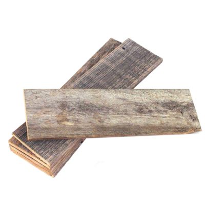 HomeRoots Pack of 6 Rustic Natural Weathered Gray Wood Planks