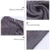 Cabilock Mens Shower Wrap Bath Towel with Snap Closure Microfiber Wearable Bath Skirt Soft Blanket Robe for Home Dorm Hotel Spa Gym Grey view 2