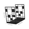 Cabilock 1pair Book Holders Nonslip Elegant Bookcase Organizers for Home Office School Practical Storage for Heavy Books and Magazines view 2