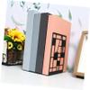 Cabilock 1pair Book Holders Nonslip Elegant Bookcase Organizers for Home Office School Practical Storage for Heavy Books and Magazines view 3