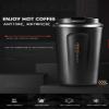 12.85 & 17.25 oz. 316L Stainless Steel Thermos Cup Travel Coffee Mug with Lid Car Water Bottle Vacuum Flasks Thermos cup for Gift (White, 12.85 oz.) view 4