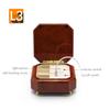 Octagonal Beveled Wood Tone Custom USB Module Music Box - L1 - Sensor/USB/Recharge view 2