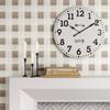 26" Farmhouse Wood Wall Clock White view 2