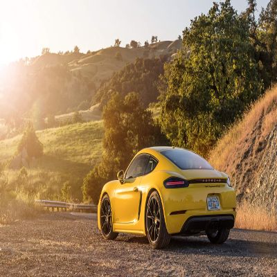 Iconic Arts Supercar- Porsche 718 Cayman GTS Laminated 18x24 Poster