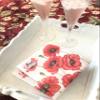 20-ct 13x13 Valentine's Napkins Decorative for Decoupage Red Poppy Floral Paper for Mother's Father's Day Red Pretty Flower Napkins gorgeous for Lunch Dinner 6.5 x 6.5 x 1 inches view 3