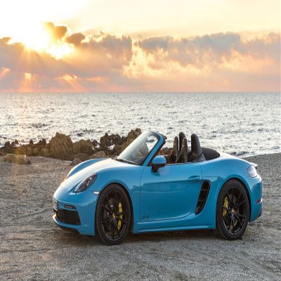 Iconic Arts Supercar- Porsche 718 Boxster GTS Laminated 18x24 Poster