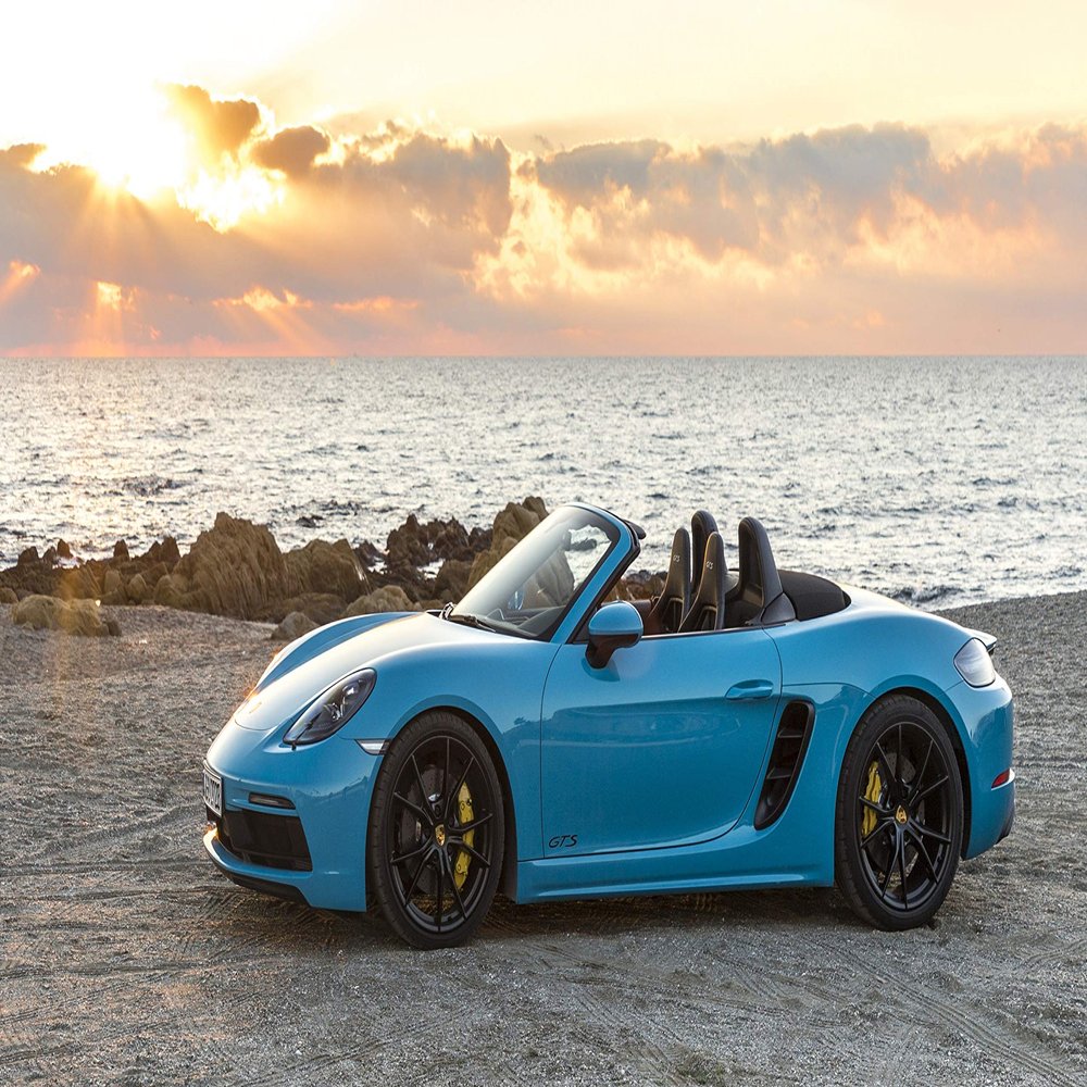 Iconic Arts Supercar- Porsche 718 Boxster GTS Laminated 18x24 Poster