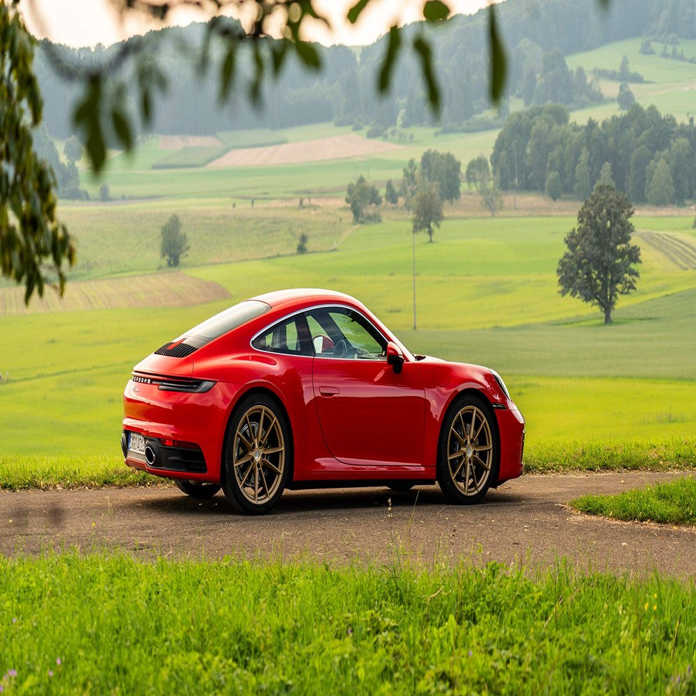 Iconic Arts Supercar- Porsche 911 922 Carrera Coupe Laminated 18x24 Poster