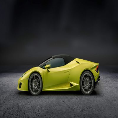 Iconic Arts Supercar- Lamborghini Huracan LP-580 Yellow Laminated 24x36 Poster