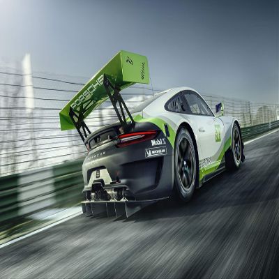 Iconic Arts Supercar- Porsche 911 GT-3R Laminated 18x24 Poster
