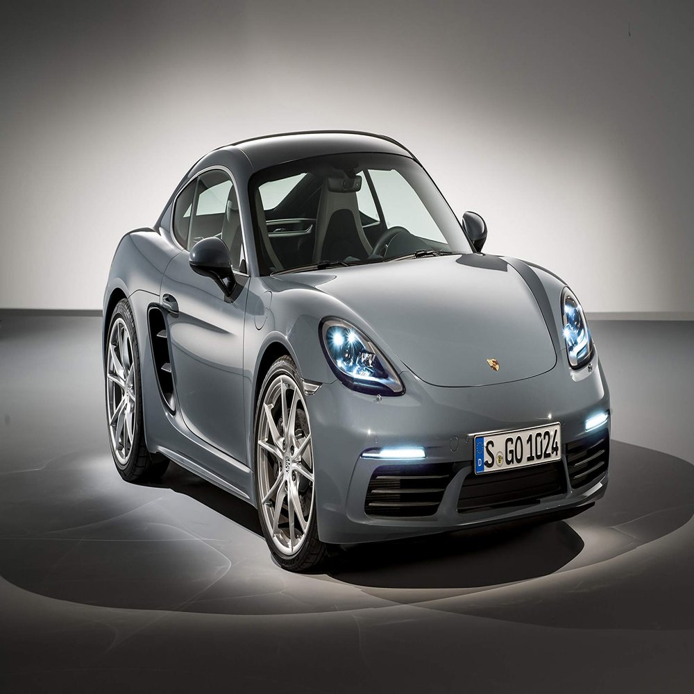 Iconic Arts Supercar- Porsche 718 Cayman Beijing Motor Show Laminated 24x36 Poster