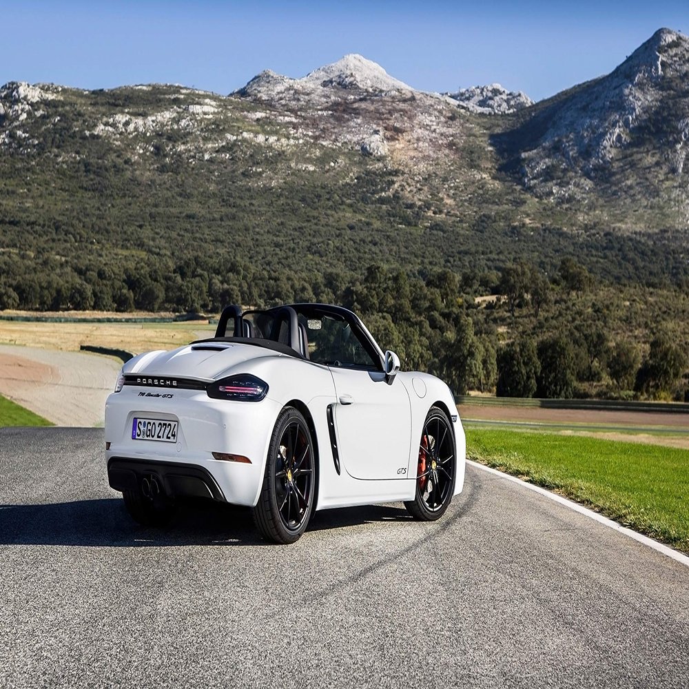 Iconic Arts Supercar- Porsche 718 Boxster GTS Laminated 18x24 Poster