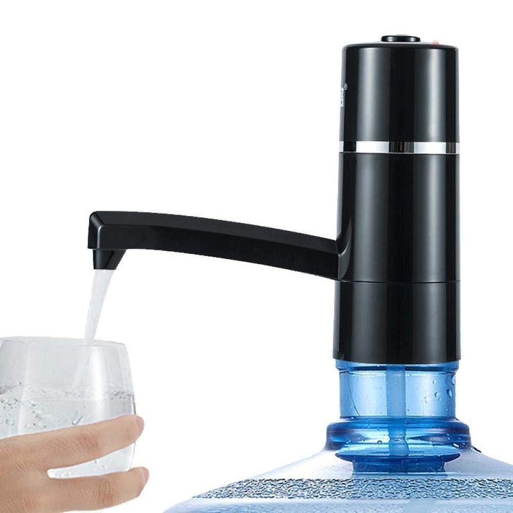 HEMFV Water Dispensers & Coolers, Usb Water Bottle Pump - Water Pump For Bottle - Low Noise Charging Automatic Drinking Water Pump - Automatic Bottle Water Dispenser for Home, Office and Outdoor Black