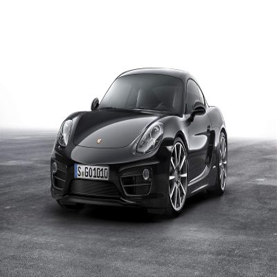 Iconic Arts Supercar- Porsche Cayman Black Edition Laminated 24x36 Poster