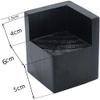 Mysummer Set of 4 Bed Risers White Furniture Risers Heavy Duty Lifts Height 2", Solid Natural Wood Risers for Bed, Furniture, Table, Sofa,Chair Risers Furniture Legs view 3