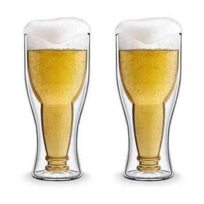 Bottoms Up Cheers N Beers Bottle In Cup - Pack: One Glass K290-17901455557
