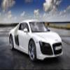 Iconic Arts Supercar Laminated Poster 24x36- Audi R8 Coupe White view 1