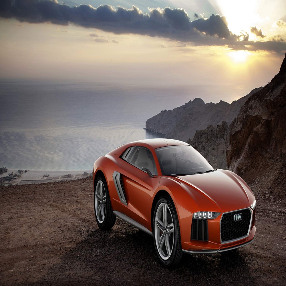 Iconic Arts Supercar Laminated Poster 24x36- Audi Nanuk Quattro Concept Car
