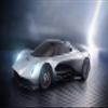 Iconic Arts Supercar Laminated Poster 24x36- Aston Martin Project 003 Silver Geneva Motor Show view 1