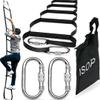 ISOP Hanging Ladder 13 ft | Rope Ladder for Adults & Kids | Fire Escape for 2 Story Homes | Portable & Lightweight view 1