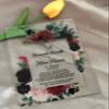 Acrylic Wedding Invitation,Acrylic Invites,Acrylic Invitation,Acrylic Invite,White Ink Acrylic Invitation,Transparent Invitations,Free Design 10pcs view 1