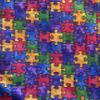 Aunt Sandy's Sewing Weighted Blanket with Colorful Puzzle and 6 lbs, Lap Blanket, Washable view 1