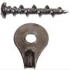 Hillman Fasteners 122362 Wall Dog Chrome Hanger Pack - 10 view 1
