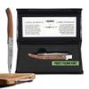 TopKnife Laguiole 4-1/2" Multipurpose Folding Steak Knife  Elegant Rosewood Handle, Stainless Steel Blade  Compact, Ideal for Personal Dining & Outdoor Meals  Comes in a Well-Made Magnetic Gift Box view 1