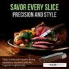 TopKnife Laguiole 4-1/2" Multipurpose Folding Steak Knife  Elegant Rosewood Handle, Stainless Steel Blade  Compact, Ideal for Personal Dining & Outdoor Meals  Comes in a Well-Made Magnetic Gift Box view 3