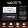 TopKnife Laguiole 4-1/2" Multipurpose Folding Steak Knife  Elegant Rosewood Handle, Stainless Steel Blade  Compact, Ideal for Personal Dining & Outdoor Meals  Comes in a Well-Made Magnetic Gift Box view 4