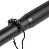 CXYGZLJ Curtain Rod Adjustable Tension, Stainless Steel, 2.5CM Thickened Diameter Wardrobe Fence (90-160 cm) Shower Curtain Rod Pull Rod (Color : Black, Size : 127-220cm) view 3