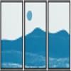 SIGNWIN 3 Piece Framed Canvas Wall Art Abstract Sunrise Canvas Prints Home Artwork Decoration for Living Room,Bedroom - 16"x24"x3 Panels view 1