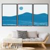 SIGNWIN 3 Piece Framed Canvas Wall Art Abstract Sunrise Canvas Prints Home Artwork Decoration for Living Room,Bedroom - 16"x24"x3 Panels view 2