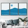 SIGNWIN 3 Piece Framed Canvas Wall Art Abstract Sunrise Canvas Prints Home Artwork Decoration for Living Room,Bedroom - 16"x24"x3 Panels view 3