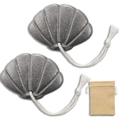 2 Packs of Iron Seashell with Bag - A Natural Source of Iron to Reduce The Risk of Deficiency, an Effective and Safe Cooking Tool, Ideal for Pregnant Women Vegans Athletes