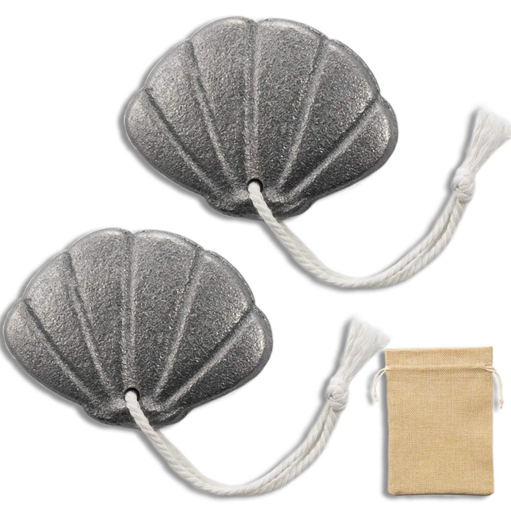 2 Packs of Iron Seashell with Bag - A Natural Source of Iron to Reduce The Risk of Deficiency, an Effective and Safe Cooking Tool, Ideal for Pregnant Women Vegans Athletes